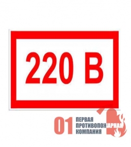 S-12 Знак "220 В"