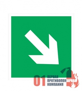 Е-02-02 Знак "Направляющая стрелка под углом 45" 200*200