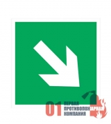 Е-02-02 Знак "Направляющая стрелка под углом 45" 200*200